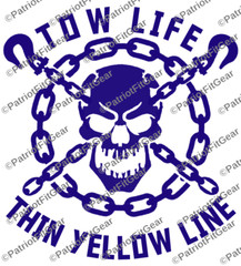 Tow Truck Driver,Thin Yellow Line,Wrecker,Tow Life,Semi Truck,Custom Vinyl Decal