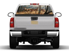 Pickup Truck SUV Car Rear Window Graphic Decal-Tint Print Sticker Deer Animals