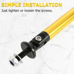 Adjustable Front Bumper Lip Splitter Strut Rod Tie Support Bar Universal 2pcs