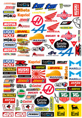 99 set4 Racing Decals Stickers Drag Race Nascar MotoGP High Quality Vinyl