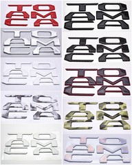 Tailgate 3D Domed Raised Letters Inserts for Toyota Tacoma 2016-2019 TAILGATE