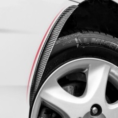 Universal Car Wheel Eyebrow Arch Protector Trim Lips Fender Flares Carbon Fiber