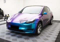 Galaxy Dust Matte Purple Teal Metallic Sticker Decal Vinyl Wrap Sheet Film DIY