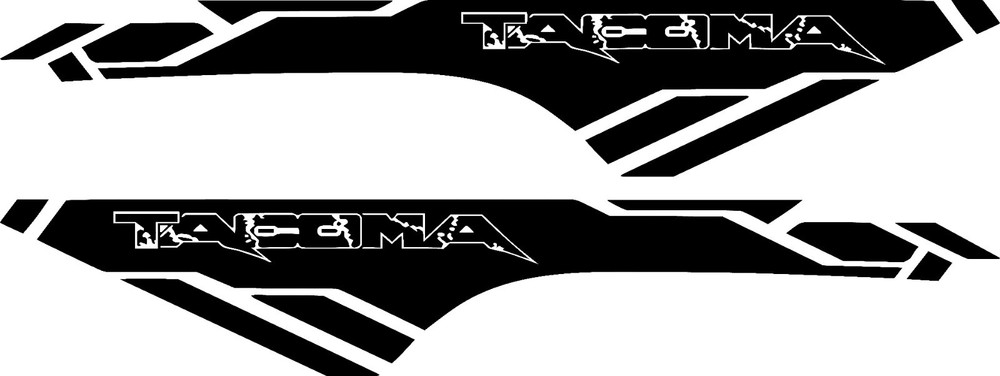 Vinyl Decals Compatible with Toyota Tacoma Bed Side .. X2 TRD 4×4 Off-road