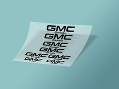 8pcs GMC Brembo Caliper Decal Stickers, Die-Cut Vinyl Decal Sticker