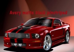 Ford MUSTANG 10″ DUEL Twin Vinyl Racing Stripes Decals 1/2″ Pinstriped 40 FEET