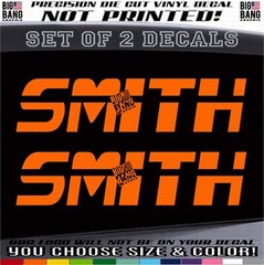 Custom Name Set Vinyl Decal Sticker SUV Car Truck Die Cut Lettering Old School