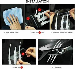 2 Pcs/Set Racing Stripes Decal Vinyl Sticker Graphic Universal Fit Cars & Trucks