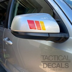 Retro Stripe Decal for Toyota Tacoma Mirrors 2016-2023 Red Orange Yellow RSB3