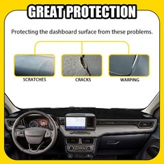 Anti-Glare For 22-25 Ford Maverick Dashboard Cover Dash Mat Pad Accessories 1-5X