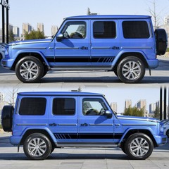 2x Car Truck Side Skirt Door Racing Graphic Vinyl Sticker Decal Stripe Universal