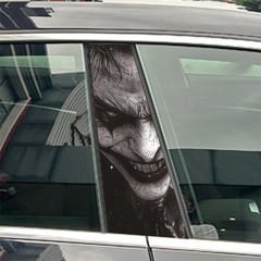 2PCS of Graffiti Car Stickers DIY B-pillar Cover Scratches Waterproof Durable