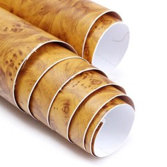 Matte Glossy Wood Grain Textured Vinyl Wrap Sticker Car Home Interior Decor DIY