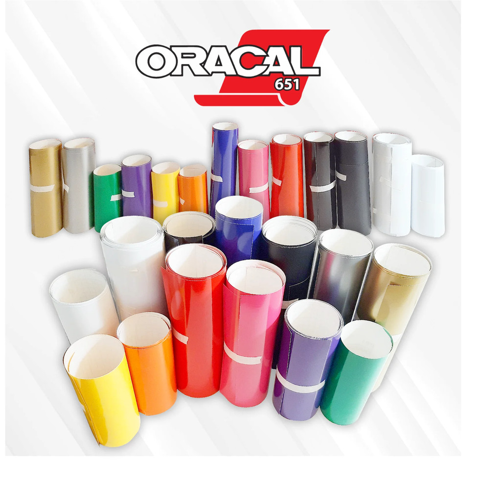 Premium ORACAL 651 Scrap Vinyl Sheets for Crafting and DIY Projects