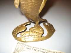 2 Pound Brass Fish Bud Vase Planter Fishing Statue Mancave Lure Bobber