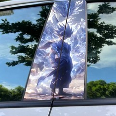 2PCS Car middle column sticker Nezha2 ONE PIECE window B pillar protective film