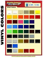 SP – GRAPHIC EXPRESS COLOR SAMPLES – FIVE SAMPLES – COLOR CHART