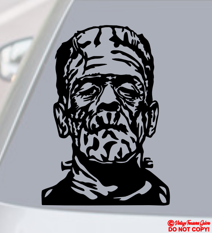 FRANKENSTEIN Vinyl Decal Sticker Car Rear Window Bumper JDM MARY SHELLEY MONSTER