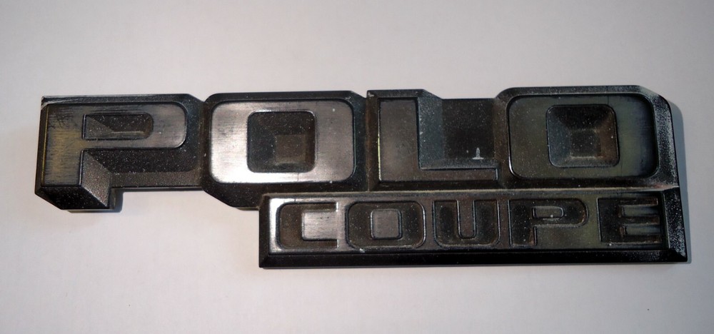 “Polo COUPE” lettering black/chrome for VW Polo 2 (86C) rear Original