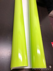 60″ x 60″ Gloss Neon Green Vinyl Film Wrap Air Bubble Free 5ft x 5ft