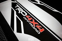 X2 TRD 4×4 off-road vinyl decal for 2013-2019 Toyota Tacoma bed side