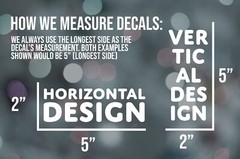 Custom Vinyl Decals – Create your own Vinyl Car Decal – Any Text or Vector Img