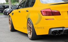 Premium Matte Flat Yellow Vinyl Car Wrap Sticker Decal Sheet Film Bubble Free