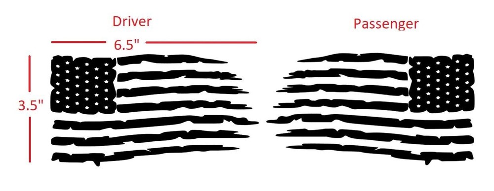 Distress American USA US Flag Vinyl Decal Sticker Car Truck Window Patriotic out