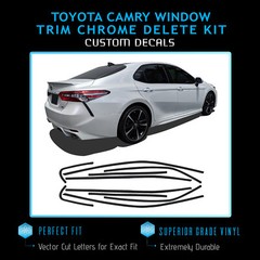 For 2018-2020 Toyota Camry Window Trim Chrome Delete Kit – Matte Carbon Fiber