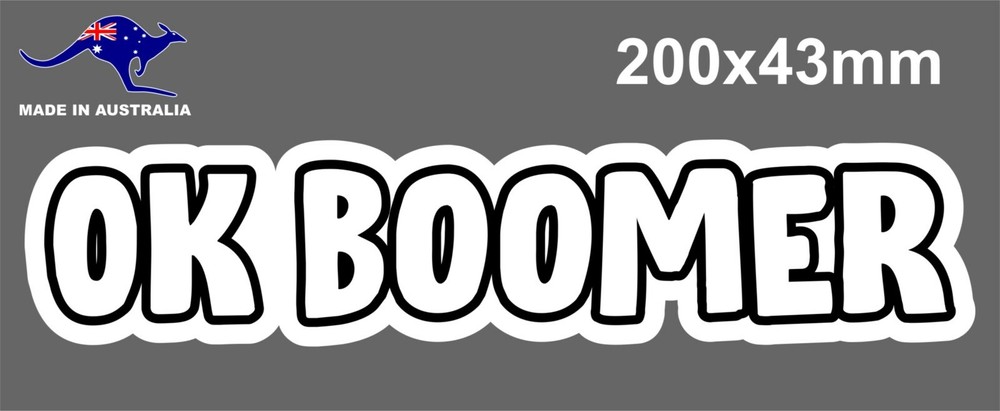 OK BOOMER STICKER DECAL