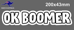 OK BOOMER STICKER DECAL