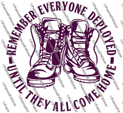 Remember Everyone Deployed,RED,Support Our Troops,,Military,Custom Vinyl Decal
