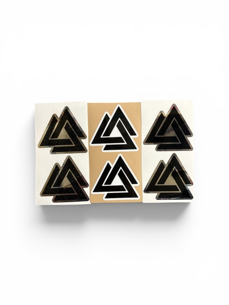 Emoto Chi Battery Stickers | 6pk | White, Chrome, Apollo Silver
