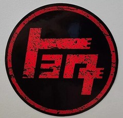 Toyota TEQ Retro Grunge Red Black Logo JDM Decal 3 inch Round CELICA SUPRA AE86