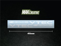 SOHC Vtec Stickers X 2 White vinyl Decals Honda Civic Prelude CRX Si EG EK EM