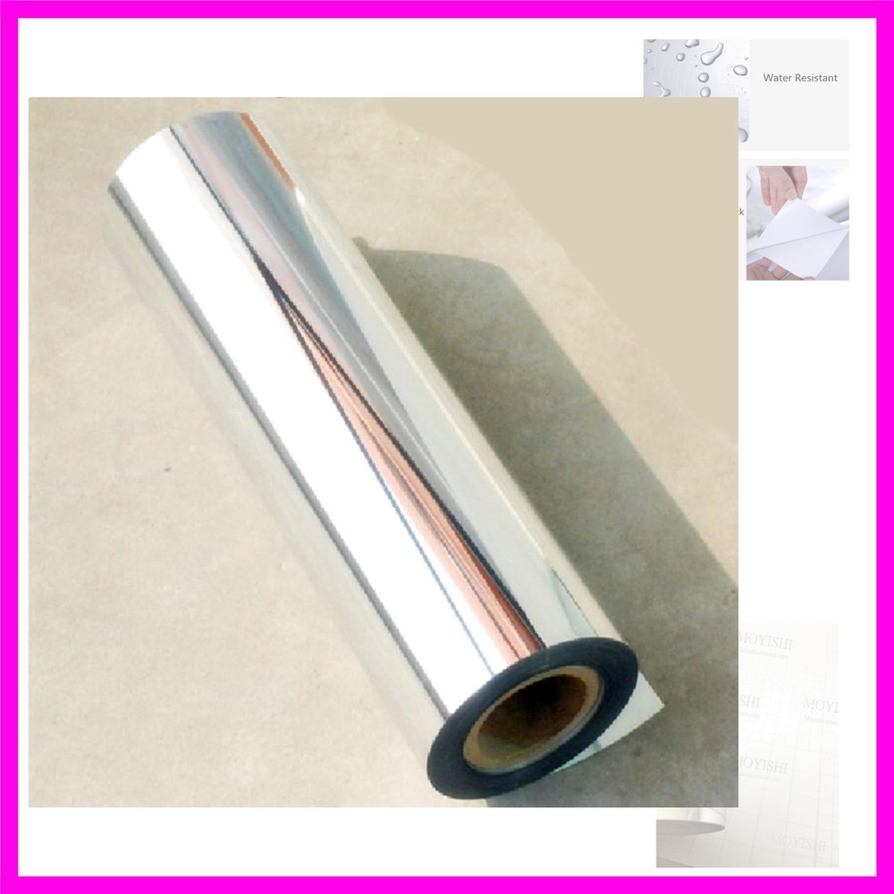 12”x78”Chrome Mirror Silver Vinyl Wrap Sticker Decal Film Sheet,Self-Adhesive