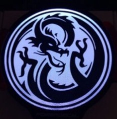 Dragon Light Up Decal Powerdecal Backlit LED Motion Sensing Auto Decal