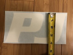 PJ Trailers Tongue Replacement 8” Stickers White (set Of 2) Gooseneck Trailer