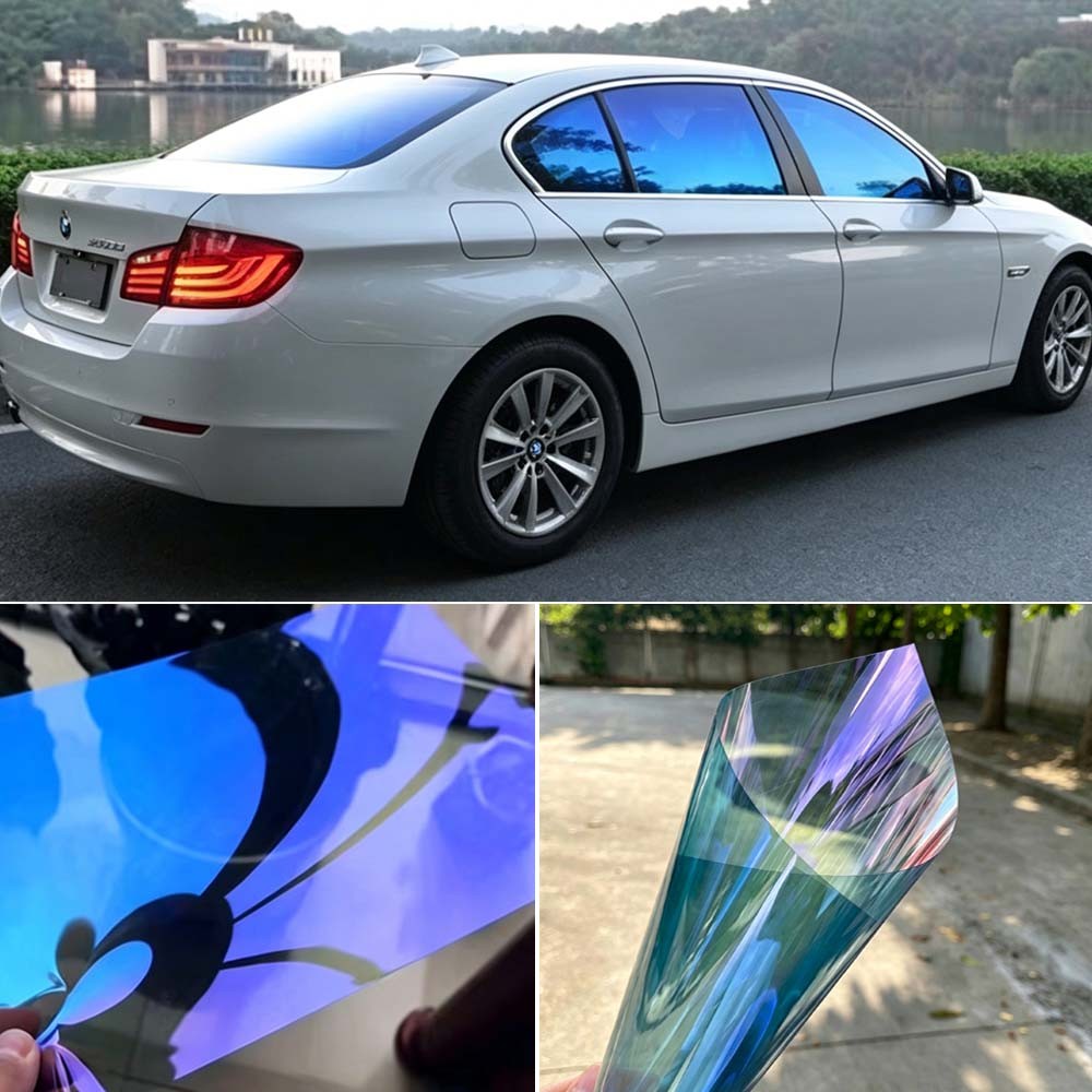 Blue Chameleon Car Solar Film 60% VLT 20″x118″ Side Window Glass Tint Film