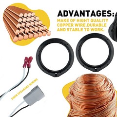 6.5″ Door Speaker Plates&Wiring Adapter Harness For HONDA Civic 2012-2019 1-5X