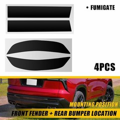 4PCS Front Fender & Rear Bumper Vinyl Tint Decals For 2024-2025 Chevy Traverse