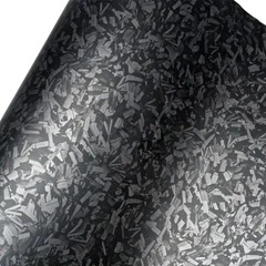 48″ x 60″ Premium Matte Flat Forged Carbon Fiber Vinyl Wrap Film Black 4ft x 5ft