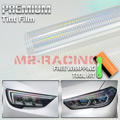 Headlight Hex Holographic Gloss Clear Taillight Tint Film Fog Sticker Honeycomb
