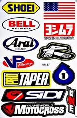 Dirt Bike Motorcycles Supercross Motocross ATV Lot 6 vinyl decals stickers D6015