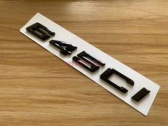 Gloss Black 3D ABS Letters Trunk 645ci Emblem Rear Badge for BMW 2017-2022 645ci