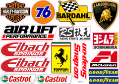 40 + Racing Decals Stickers Drag Race Nascar High Quality Vinyl FREE SHIP