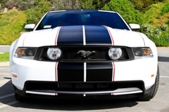 Ford Mustang Racing Stripes 36 Feet 10″ Graphic Decal Sticker & Red Pinstripe