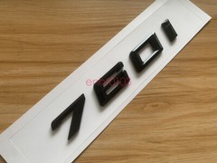 Gloss Black 3D ABS Letters Trunk 760i Emblem Rear Badge for BMW 2017-2022 760i