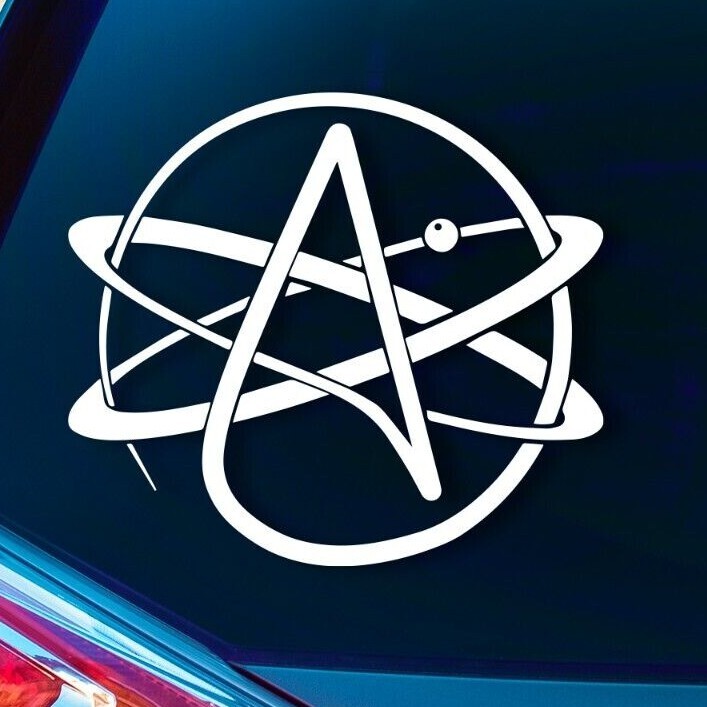 Atheism & Science Decal – Atheist Decal, Anti-Religion Car Decal, Atheism Decal