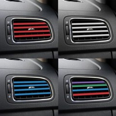 10X Car Truck Air Conditioner Outlet Vent Decoration Strip Interior Accessories